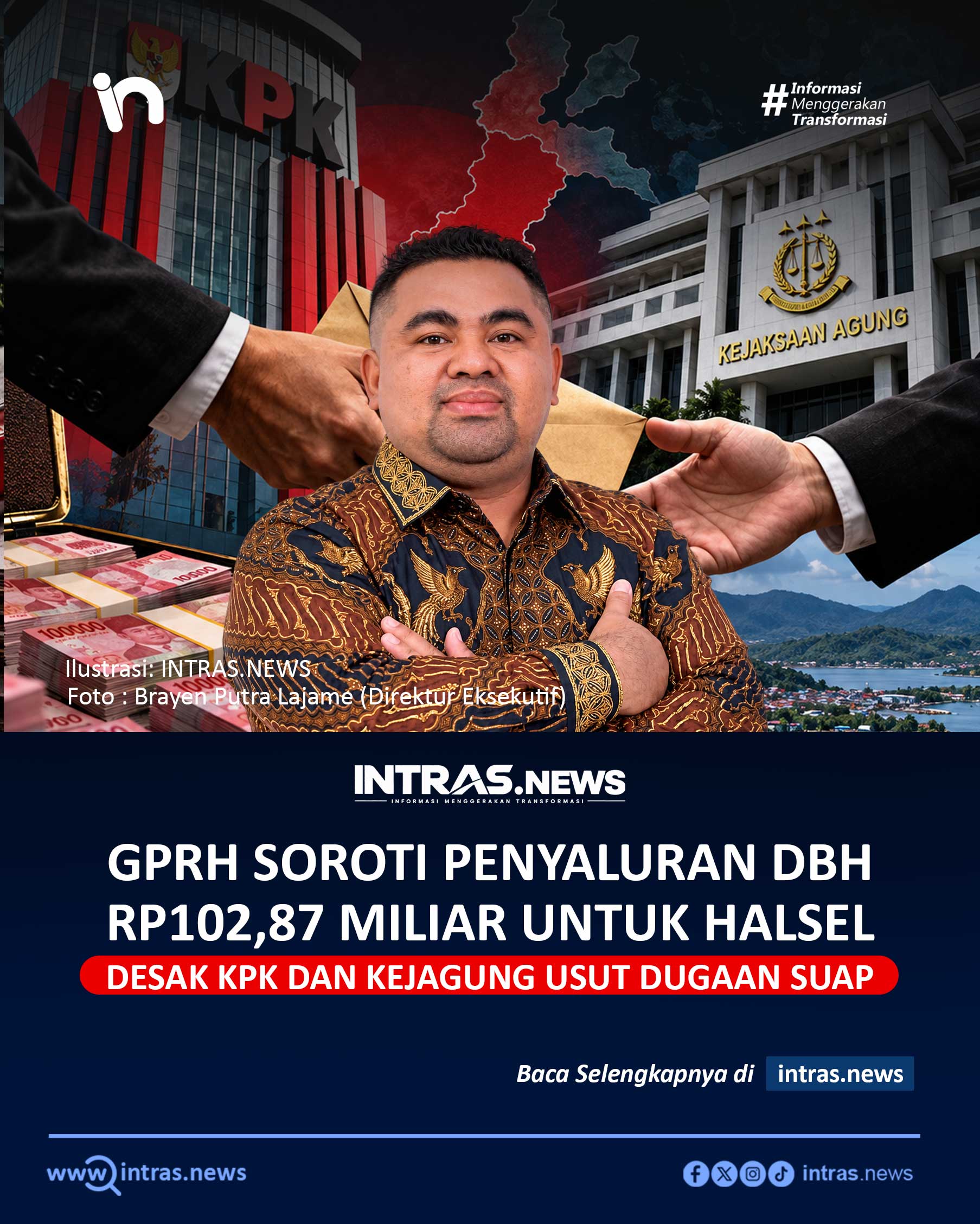 Direktur Eksekutif Gerakan Peduli Rakyat Halsel (GPRH), Brayen Putra Lajame. GPRH mendesak KPK dan Kejaksaan Agung mengusut dugaan suap atau commitment fee terkait penyaluran DBH Halmahera Selatan sebesar Rp102,87 miliar. (Foto: Brayen Putra Lajame/Dok. Pribadi)